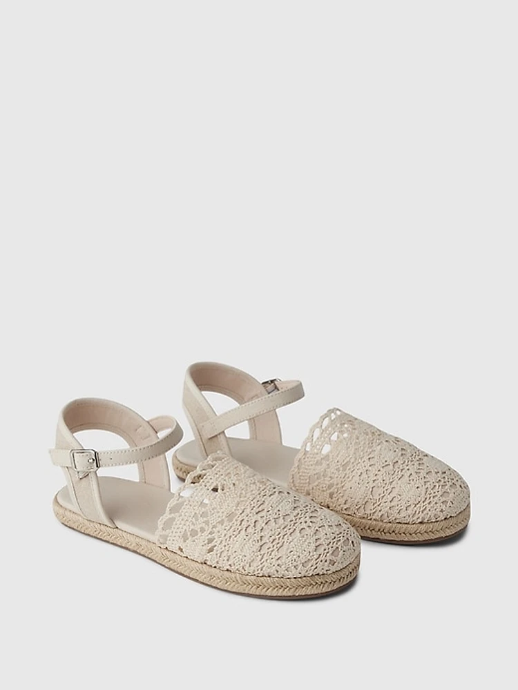 Kids Crochet Espadrilles