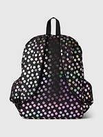 Kids Recycled Metallic Dot Backpack