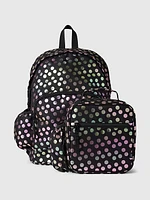 Kids Recycled Metallic Dot Backpack