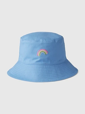 Kids Organic Cotton Reversible Bucket Hat