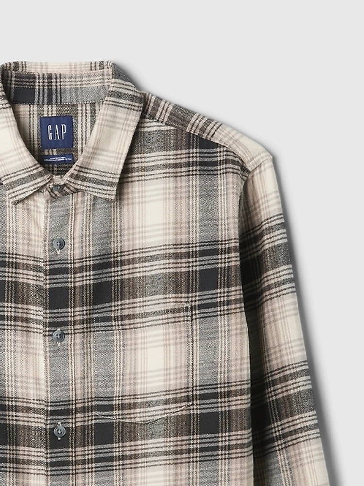 Organic Cotton Flannel Shirt