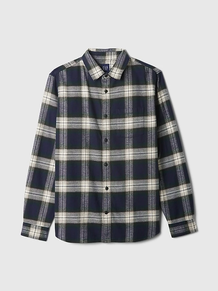 Organic Cotton Flannel Shirt