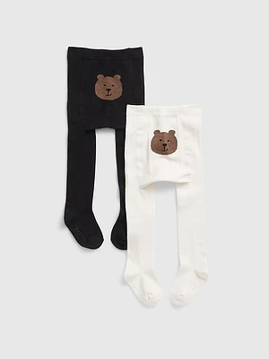 Toddler Bear Tights (2-Pack