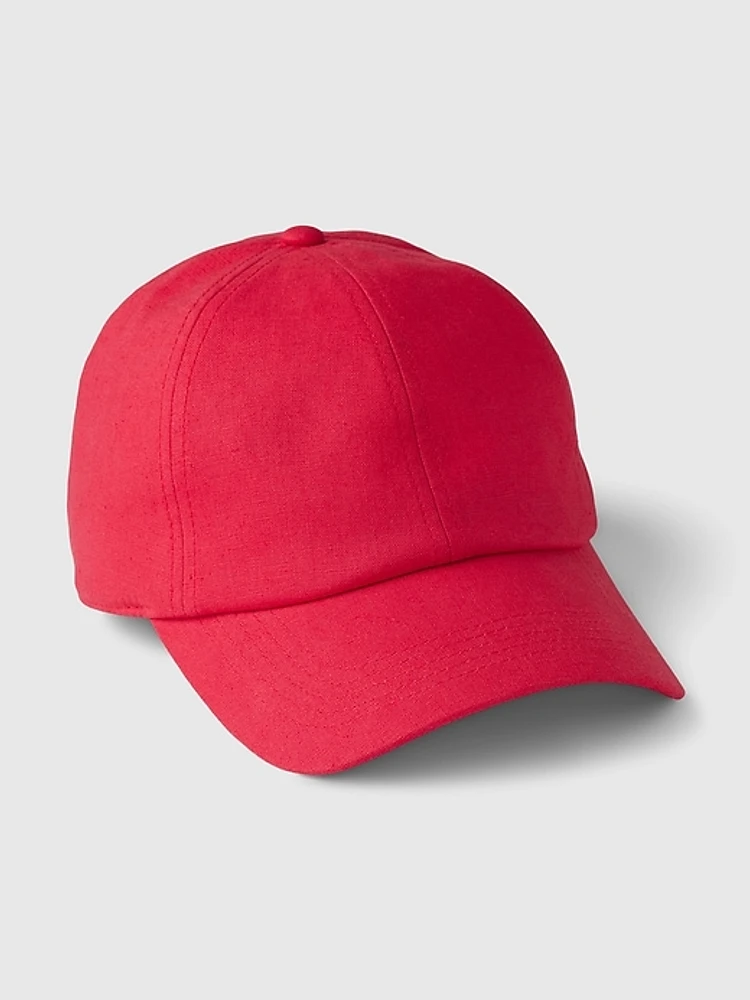 Linen-Cotton Baseball Hat