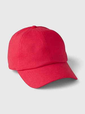 Linen-Cotton Baseball Hat