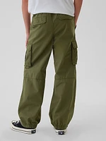 Kids Pull-On Parachute Cargo Pants