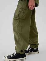 Kids Pull-On Parachute Cargo Pants