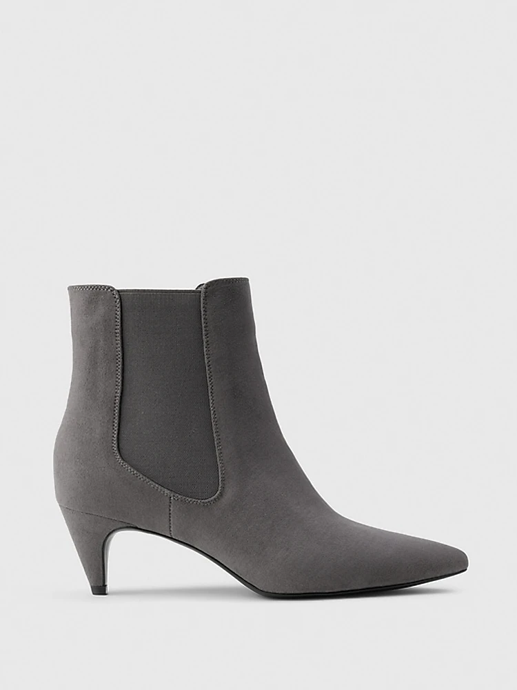 Vegan Suede Pointy Boots