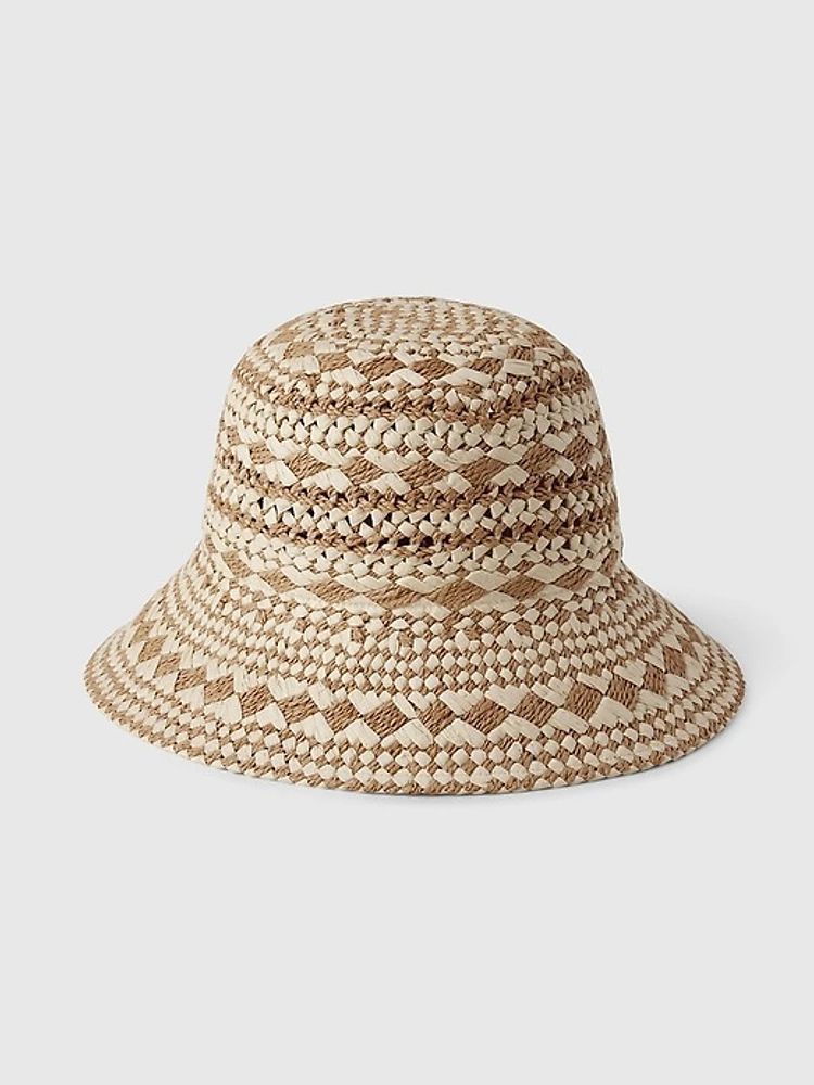 Straw Bucket Hat