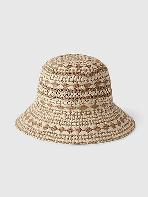 Straw Bucket Hat