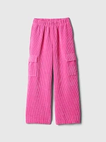 Kids Wide-Leg Corduroy Pull-On Cargo Pants