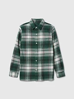 Kids Organic Cotton Flannel Shirt