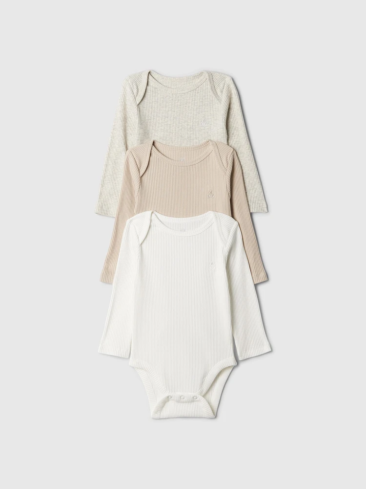 Baby First Favorites TinyRib Bodysuit (3-Pack