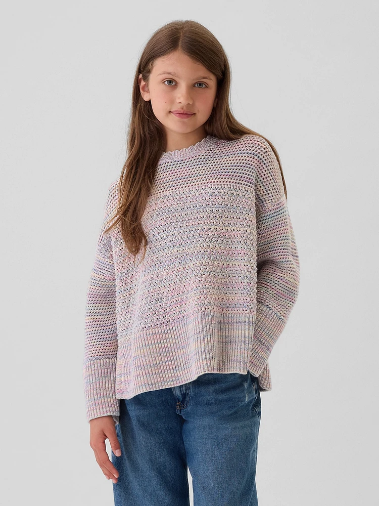 Kids Crochet Boxy Sweater