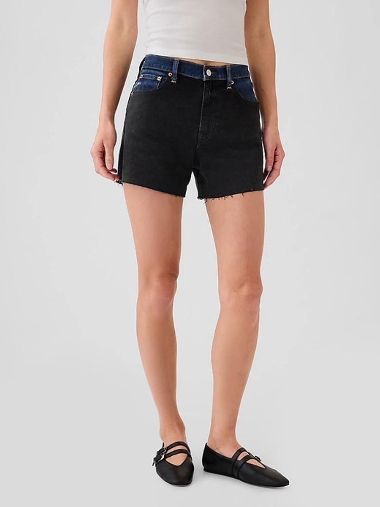 4" High Rise Girlfriend Denim Shorts