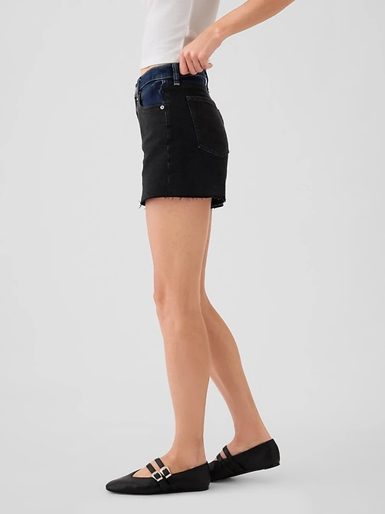 4" High Rise Girlfriend Denim Shorts