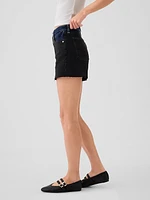 4" High Rise Girlfriend Denim Shorts