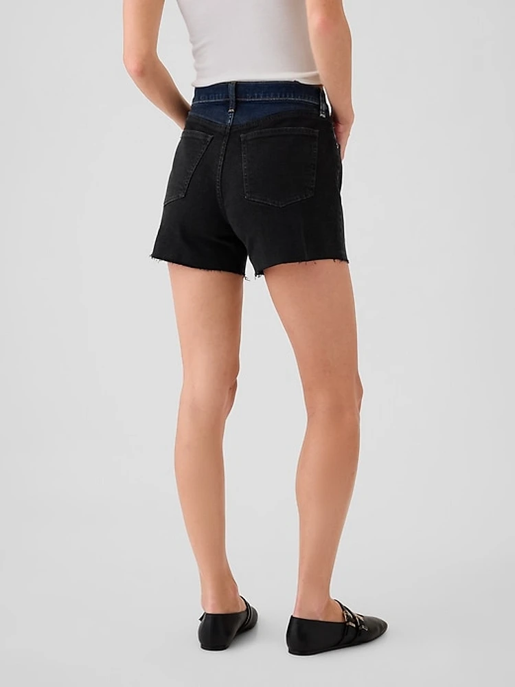 4" High Rise Girlfriend Denim Shorts