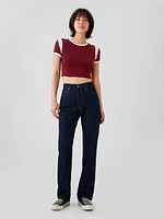 Modern Rib Cropped T-Shirt