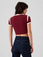 Modern Rib Cropped T-Shirt