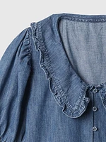 Kids Ruffle Collar Shirt