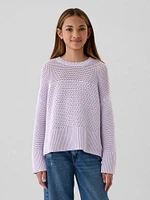 Kids Crochet Boxy Sweater