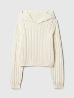 Kids Cable-Knit Cropped Sweater