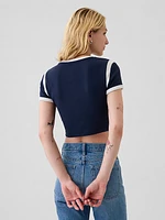 Modern Rib Cropped T-Shirt