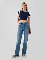 Modern Rib Cropped T-Shirt