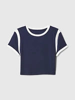 Modern Rib Cropped T-Shirt