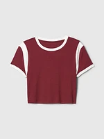 Modern Rib Cropped T-Shirt