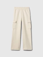 Kids Vintage Soft Wide-Leg Cargo Sweatpants