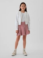 Kids Corduroy Pleated Skirt