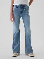 Kids High Rise Studded '70s Flare Jeans