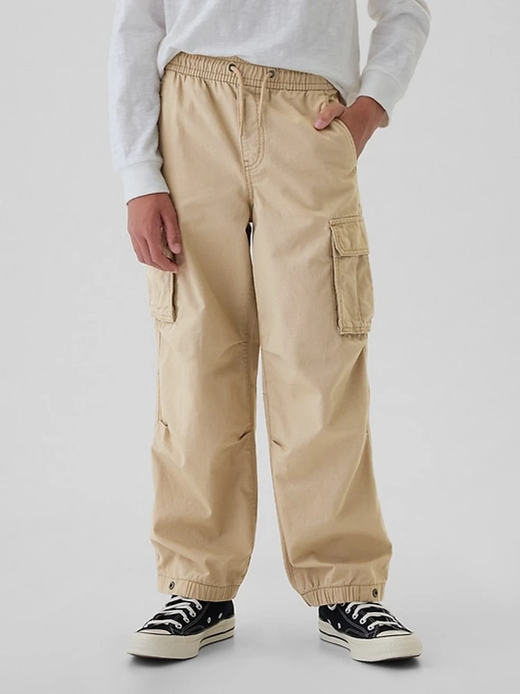 Kids Pull-On Parachute Cargo Pants