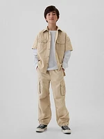 Kids Pull-On Parachute Cargo Pants