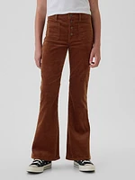 Kids High Rise Corduroy '70s Flare Pants