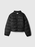Kids Recycled Lightweight PrimaLoft® Puffer Bomber Jacket