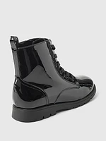 Kids Vegan Patent Leather Boots