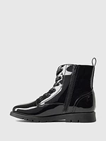 Kids Vegan Patent Leather Boots