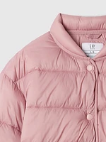 Kids Recycled Lightweight PrimaLoft® Puffer Bomber Jacket