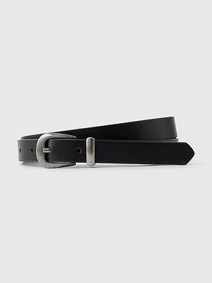 Vegan Leather Thin Western Belt