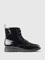 Kids Vegan Patent Leather Boots