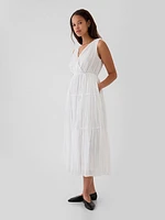 Pleated Tiered Maxi Dress