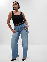 Mid Rise ’90s Loose Cargo Jeans