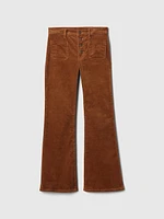 Kids High Rise Corduroy '70s Flare Pants