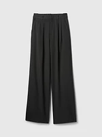 365 High Rise Brushed Twill Pleated Trousers