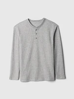 Kids Recycled Waffle Henley Undershirt