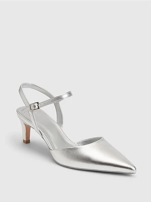 Metallic Pointy Heels