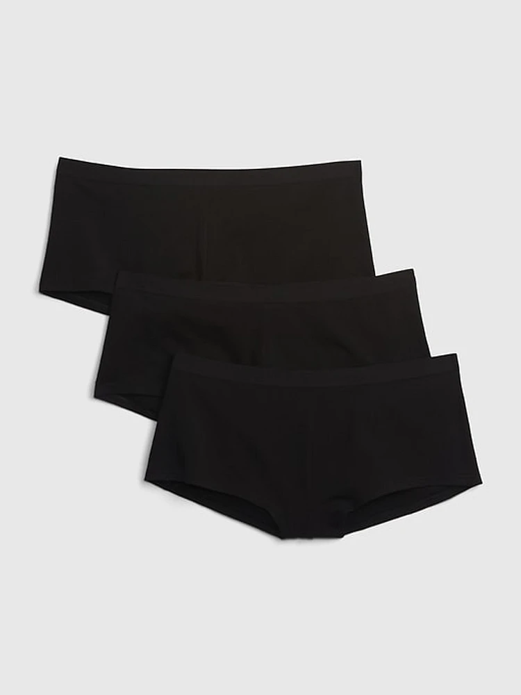 Organic Stretch Cotton Shorty (3-Pack)